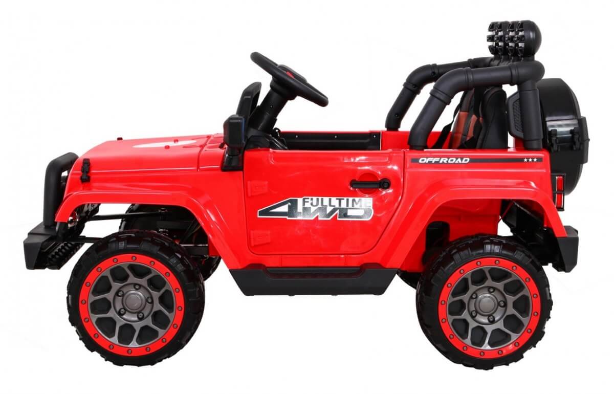 Masinuta electrica pentru copii FULL TIME 4WD (7588) 4x4, Rosu - Autokids.ro - poza 5