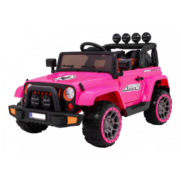 Masinuta electrica pentru copii FULL TIME 4WD (7588) 4x4 Roz - Autokids.ro - poza 1