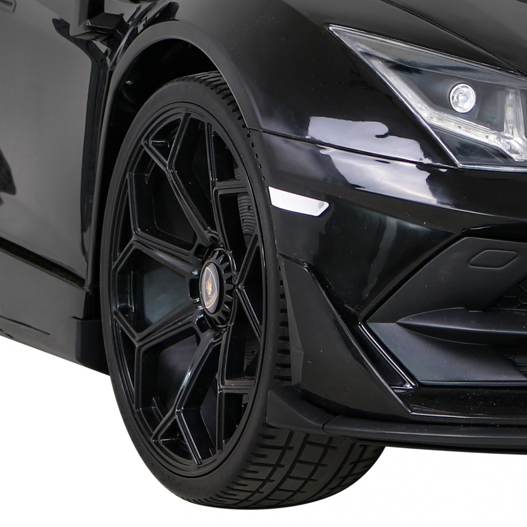 Masinuta electrica pentru copii Lamborghini Aventador SVJ Roadster 24V 500W Drift cu 2 locuri viteza maxima 13km/h (2028-drift) Negru - Autokids.ro - poza 4