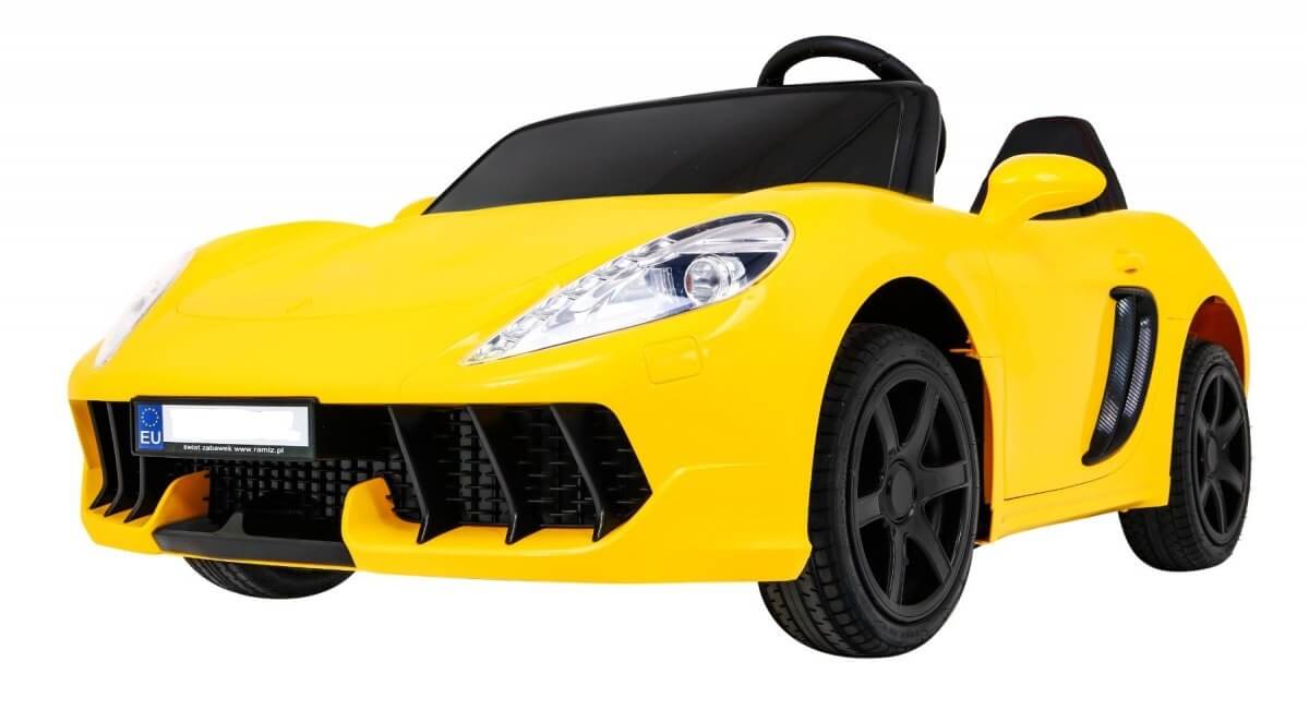 Masinuta electrica pentru copii mari 'PERFECTA', 2 locuri cu sarcina pana la 100kg si viteza max 15km/h (A021) Galben - Autokids.ro - poza 3