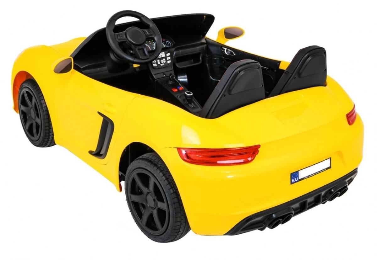 Masinuta electrica pentru copii mari 'PERFECTA', 2 locuri cu sarcina pana la 100kg si viteza max 15km/h (A021) Galben - Autokids.ro - poza 5