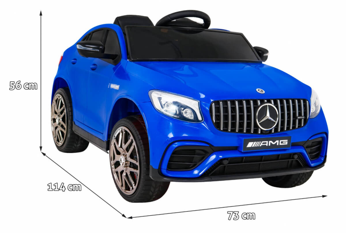 Masinuta electrica pentru copii Mercedes AMG GLC63s 4x4 (5688) Albastru - Autokids.ro - poza 2