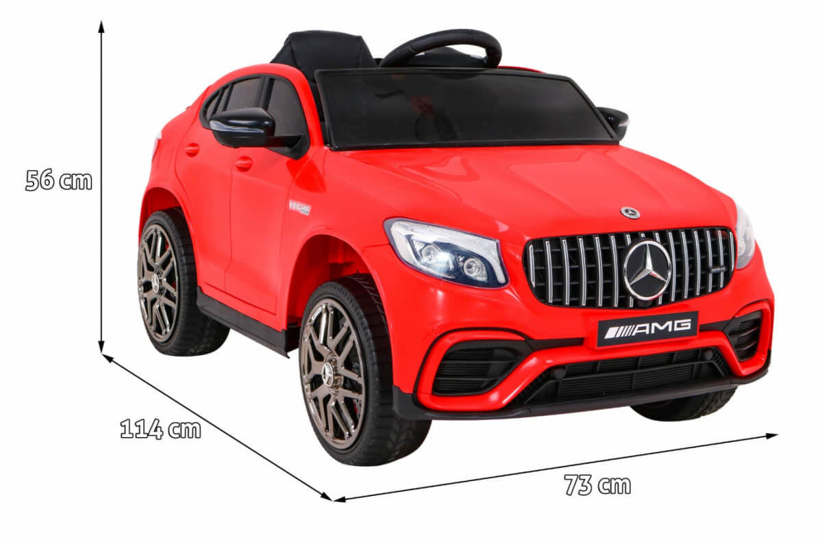 Masinuta electrica pentru copii Mercedes AMG GLC63s 4x4 (5688) Rosu - Autokids.ro - poza 2