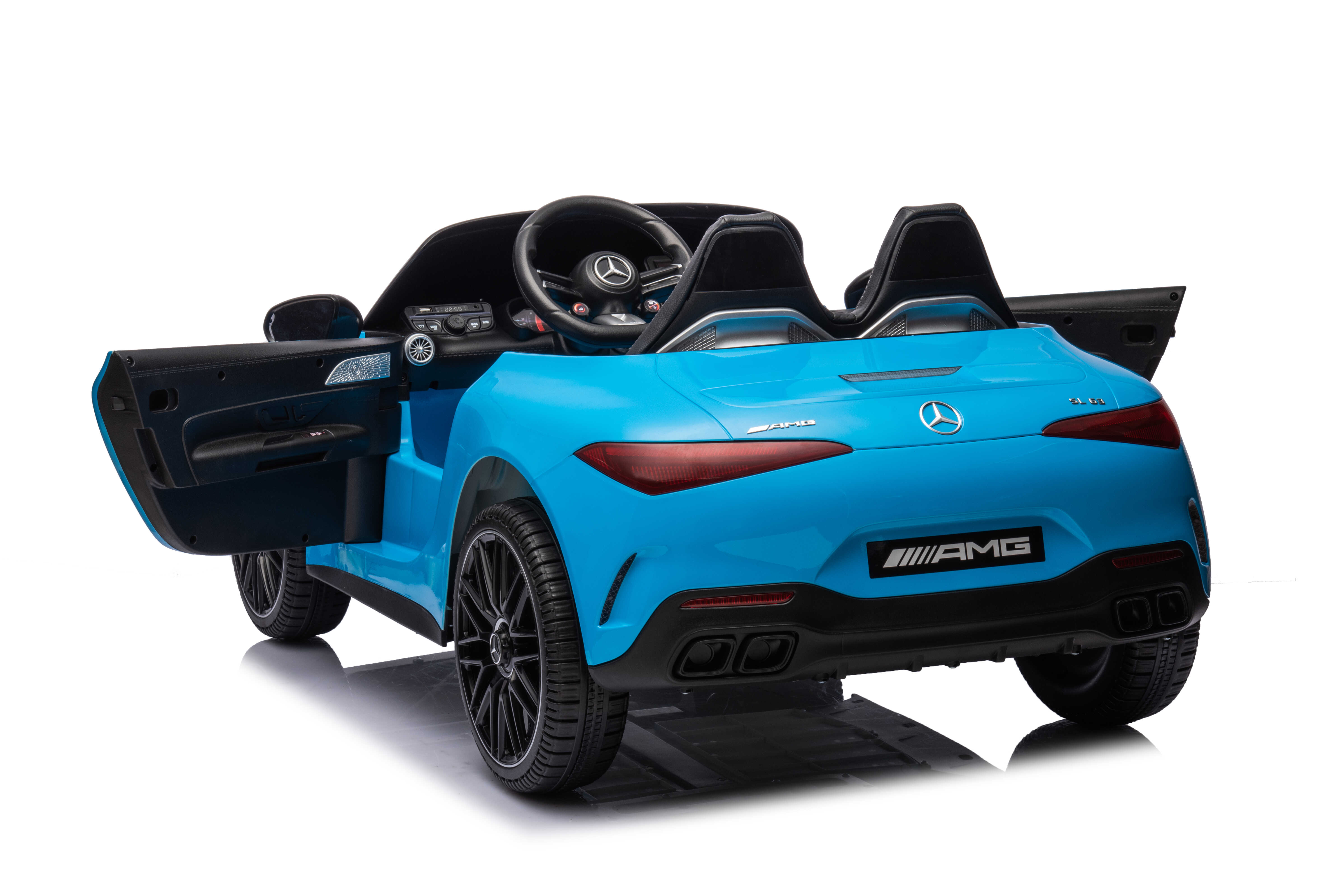 Masinuta electrica pentru copii Mercedes Benz AMG SL63 4x4 12V 200W (SL63) Albastru metalizat - Autokids.ro - poza 5