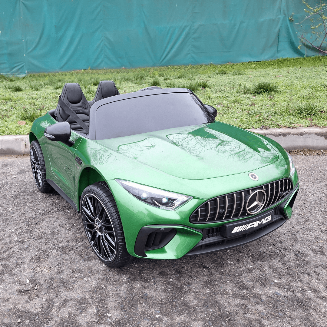 Masinuta electrica pentru copii Mercedes Benz AMG SL63 4x4 12V 200W (SL63) Verde metalizat - Autokids.ro - poza 1