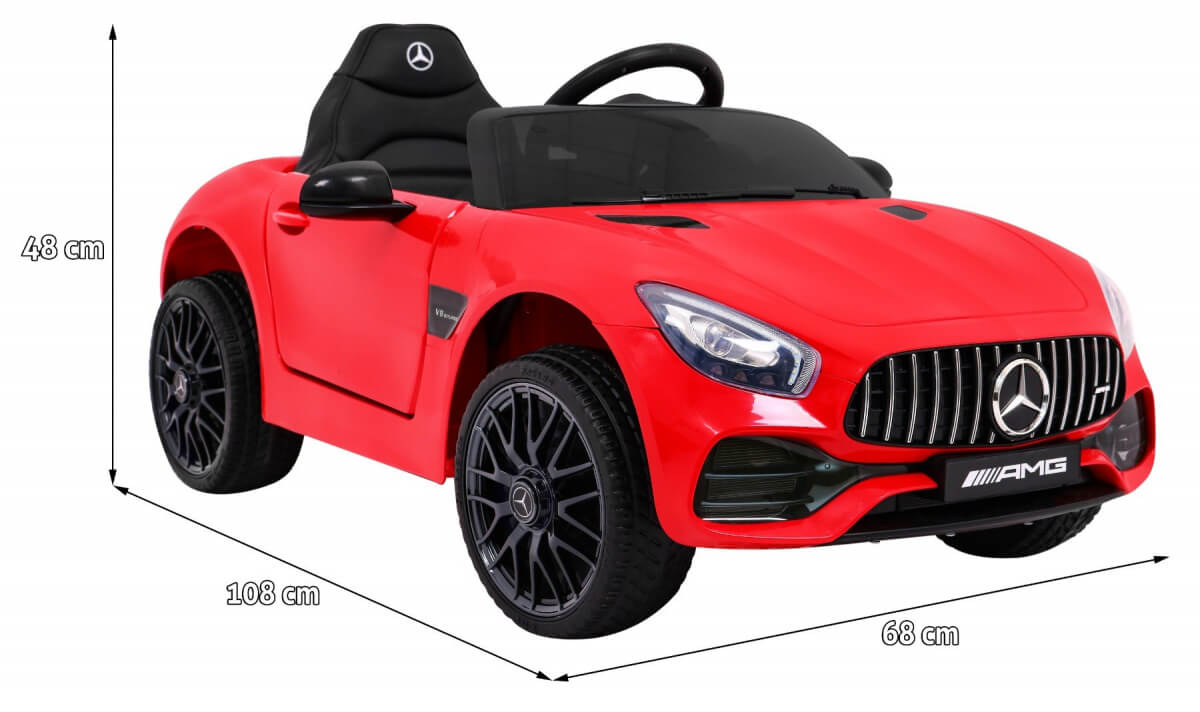 Masinuta electrica pentru copii Mercedes Benz GT (2588) Rosu - Autokids.ro - poza 2