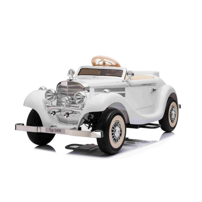 Masinuta electrica pentru copii Mercedes Retro TYP 540K 4x4 (A200) Alb - Autokids.ro - poza 1
