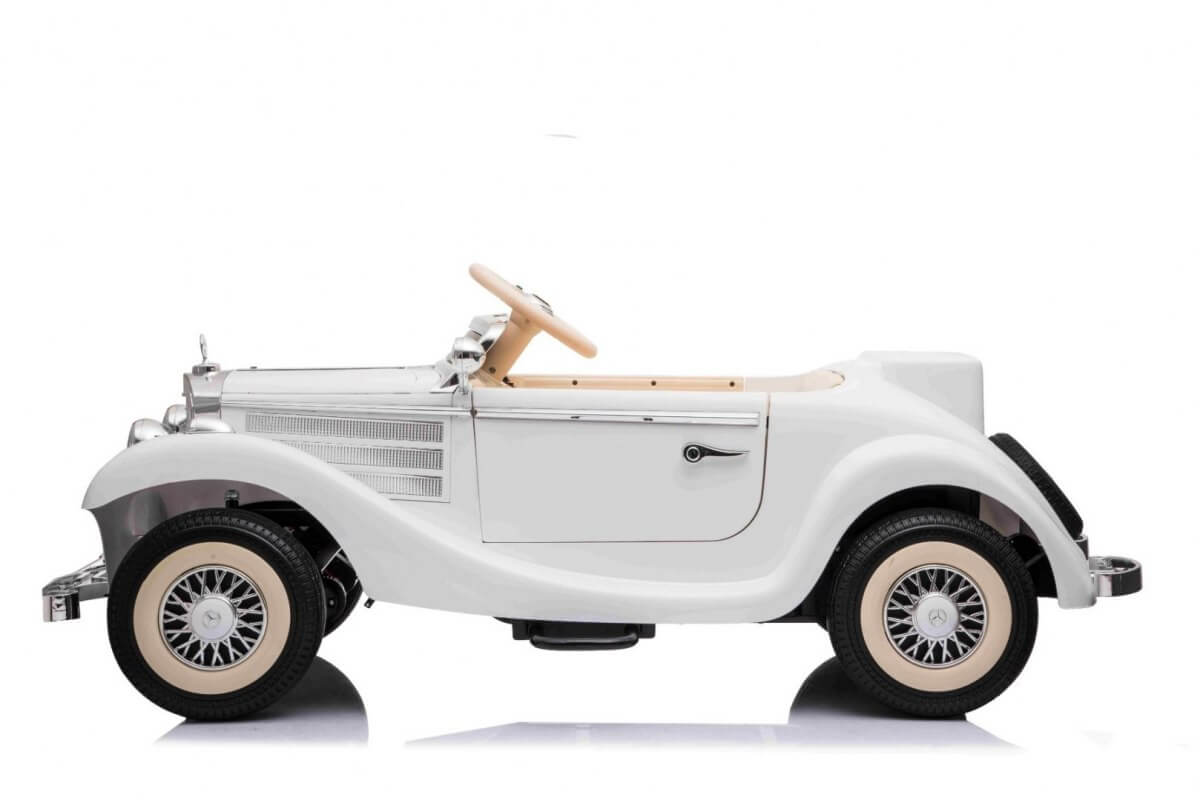 Masinuta electrica pentru copii Mercedes Retro TYP 540K 4x4 (A200) Alb - Autokids.ro - poza 2