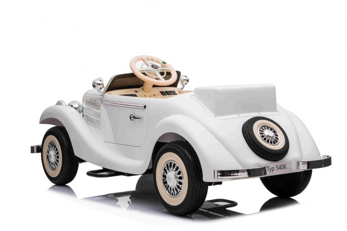 Masinuta electrica pentru copii Mercedes Retro TYP 540K 4x4 (A200) Alb - Autokids.ro - poza 3