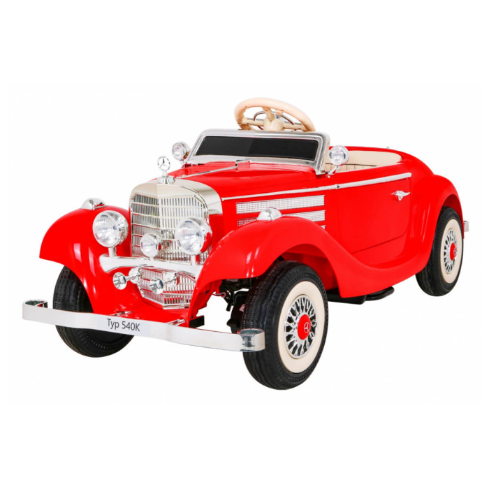 Masinuta electrica pentru copii Mercedes Retro TYP 540K 4x4 (A200) Rosu - Autokids.ro