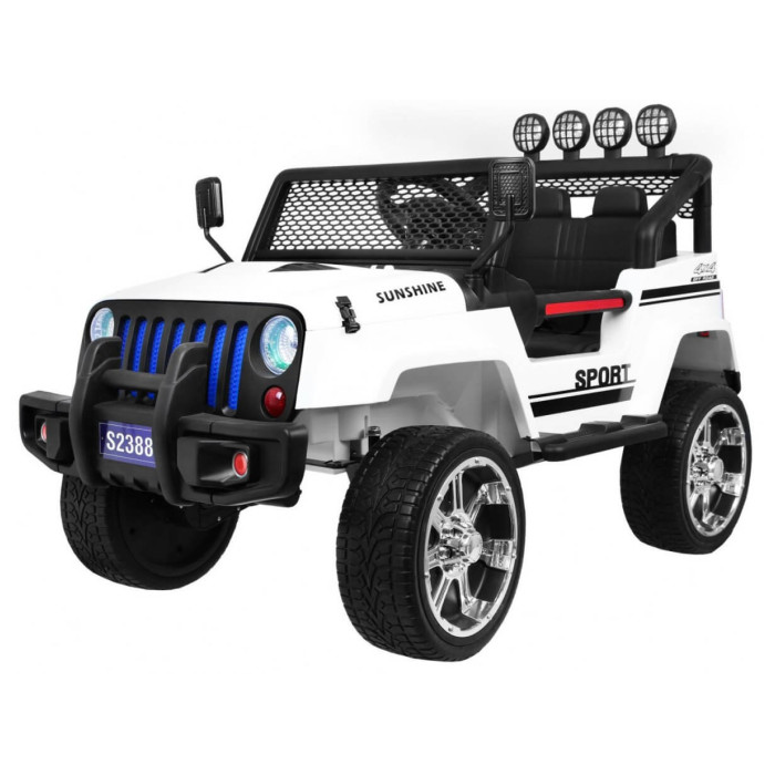Masinuta electrica pentru copii NEW RAPTOR S2388 4x4 EVA Alb - Autokids.ro - poza 1