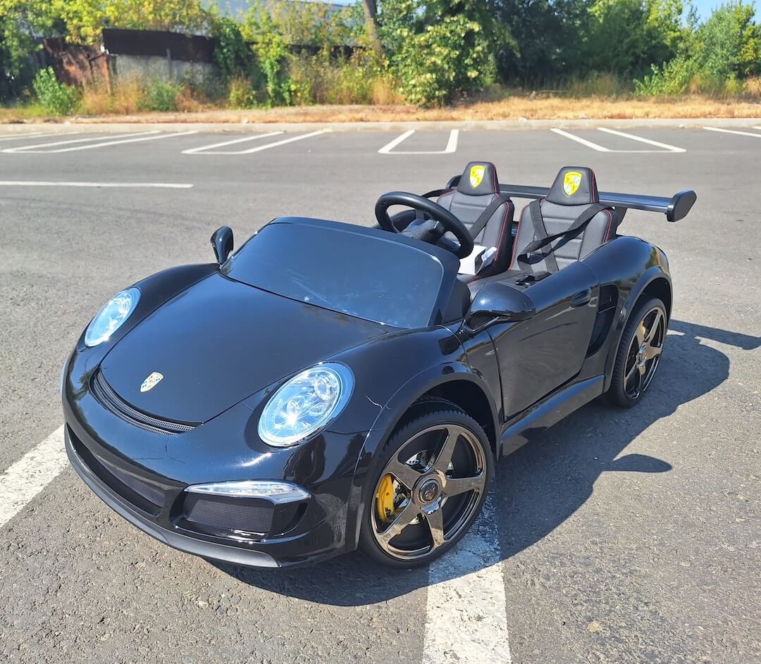 Masinuta electrica pentru copii Porsche RUF CTR cu 2 locuri, 24Volti, 4x4 (S322) Negru metalizat - Autokids.ro - poza 1