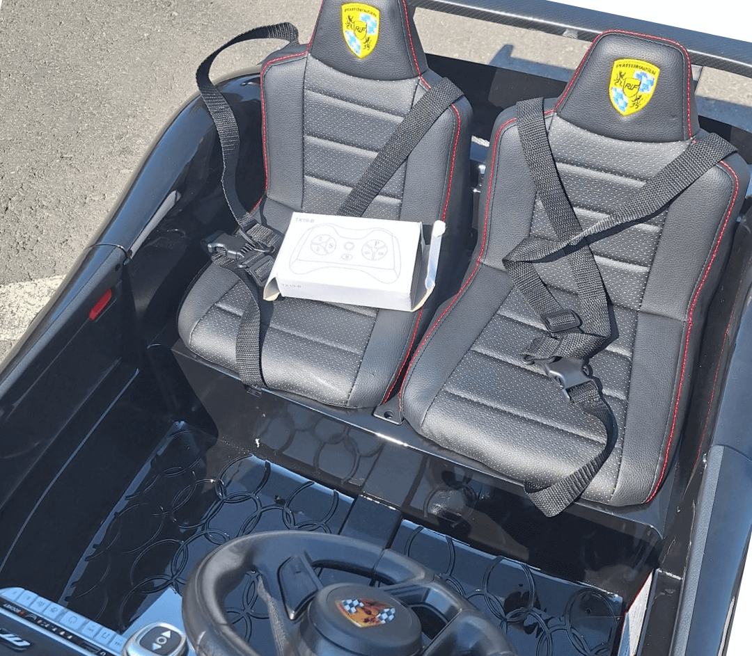 Masinuta electrica pentru copii Porsche RUF CTR cu 2 locuri, 24Volti, 4x4 (S322) Negru metalizat - Autokids.ro - poza 4