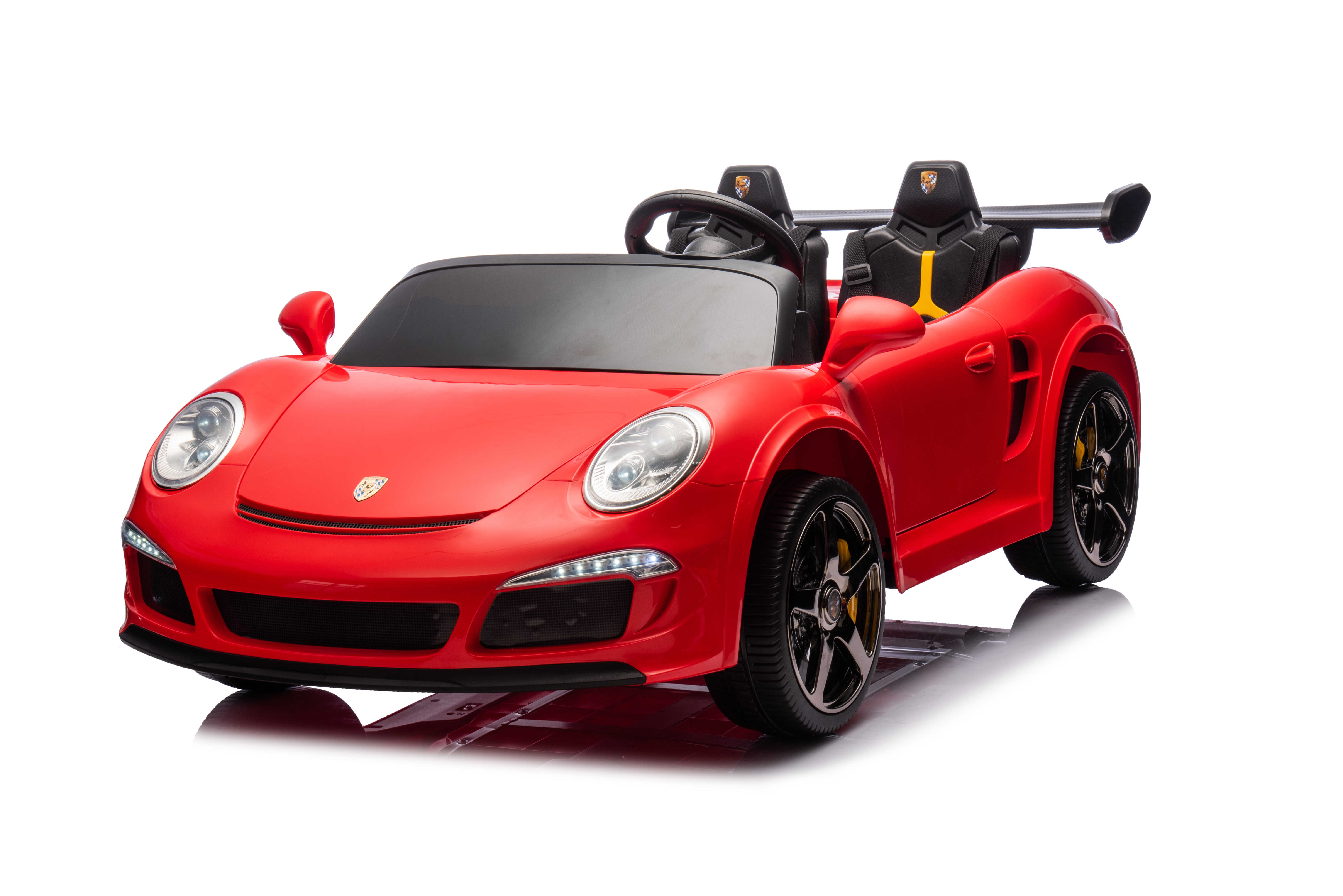 Masinuta electrica pentru copii PORSCHE RUF CTR cu 2 locuri, 24Volti, 4x4 (S322) Visiniu metalizat - Autokids.ro