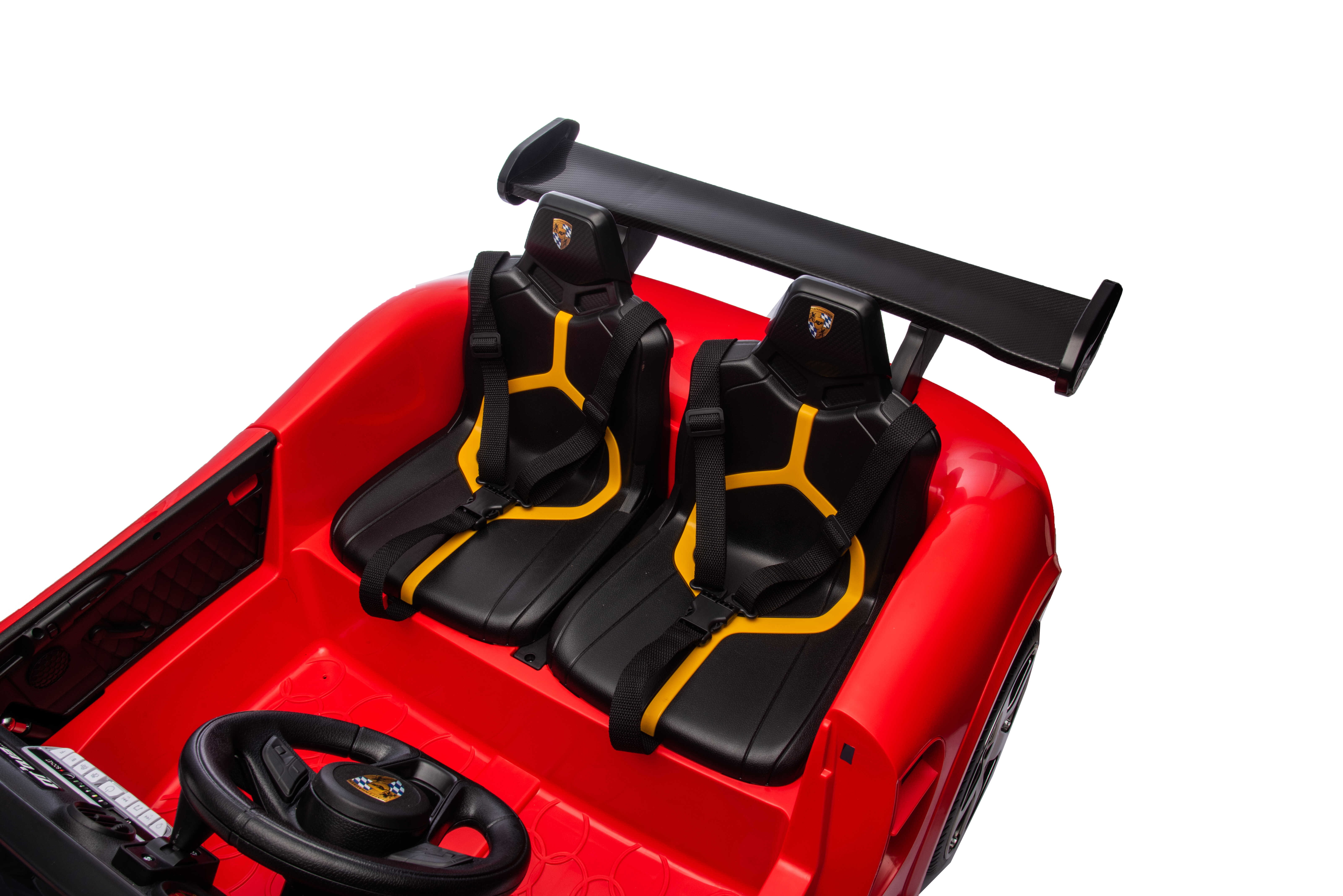Masinuta electrica pentru copii PORSCHE RUF CTR cu 2 locuri, 24Volti, 4x4 (S322) Visiniu metalizat - Autokids.ro - poza 3