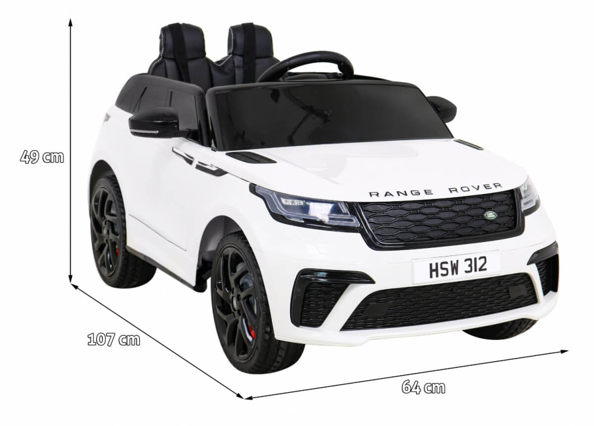 Masinuta electrica pentru copii Range Rover Velar FAST 12V 90W (2088) Alb - Autokids.ro - poza 2