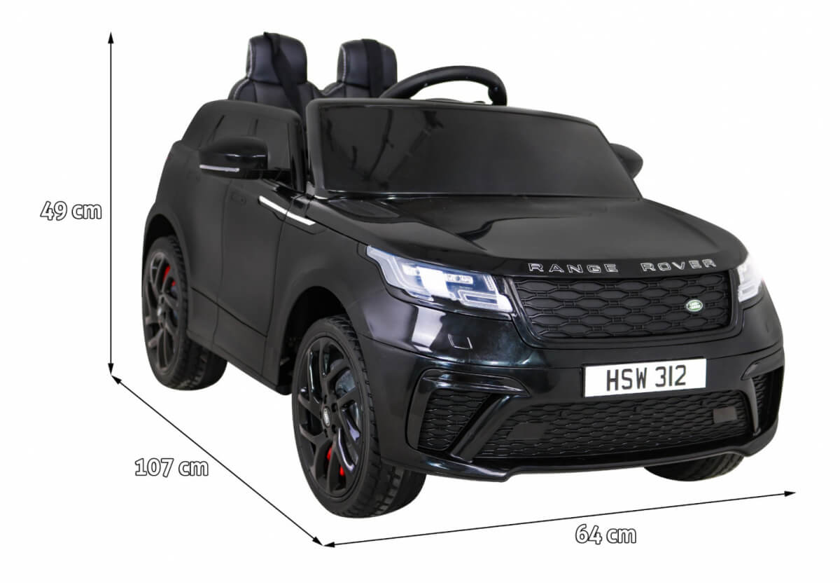Masinuta electrica pentru copii Range Rover Velar FAST 12V 90W (2088) Negru - Autokids.ro - poza 2