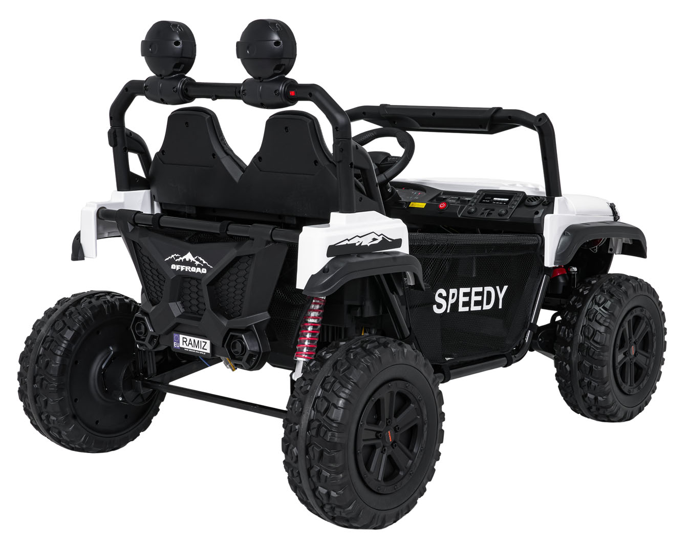 Masinuta electrica pentru copii SUV ALL TERRAIN 24V 800W 4x4 (3568) Alb - Autokids.ro - poza 5