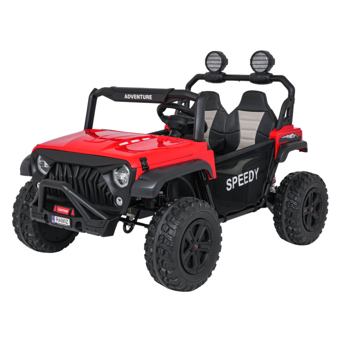 Masinuta electrica pentru copii SUV ALL TERRAIN 24V 800W 4x4 (3568) Rosu - Autokids.ro - poza 1