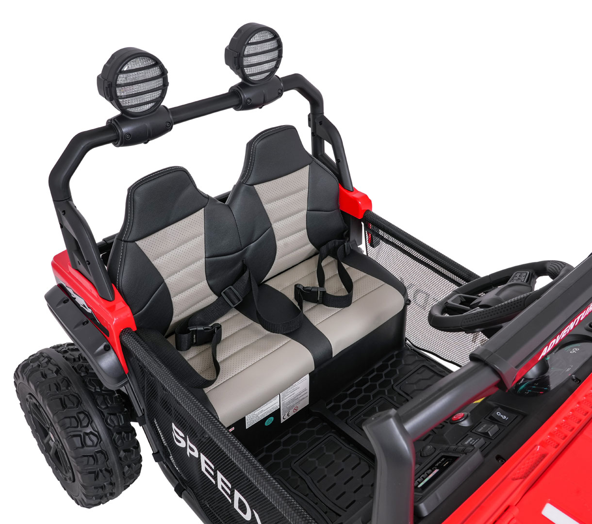 Masinuta electrica pentru copii SUV ALL TERRAIN 24V 800W 4x4 (3568) Rosu - Autokids.ro - poza 2