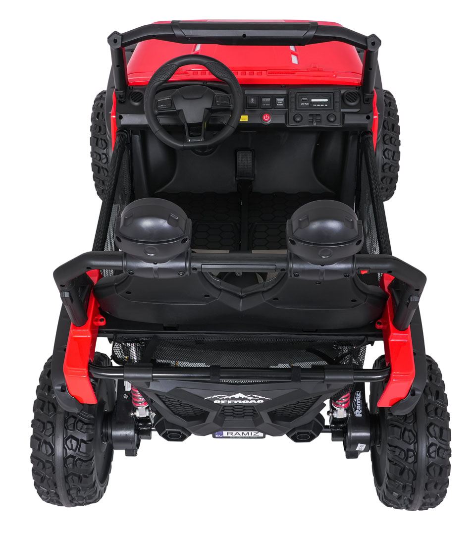 Masinuta electrica pentru copii SUV ALL TERRAIN 24V 800W 4x4 (3568) Rosu - Autokids.ro - poza 4