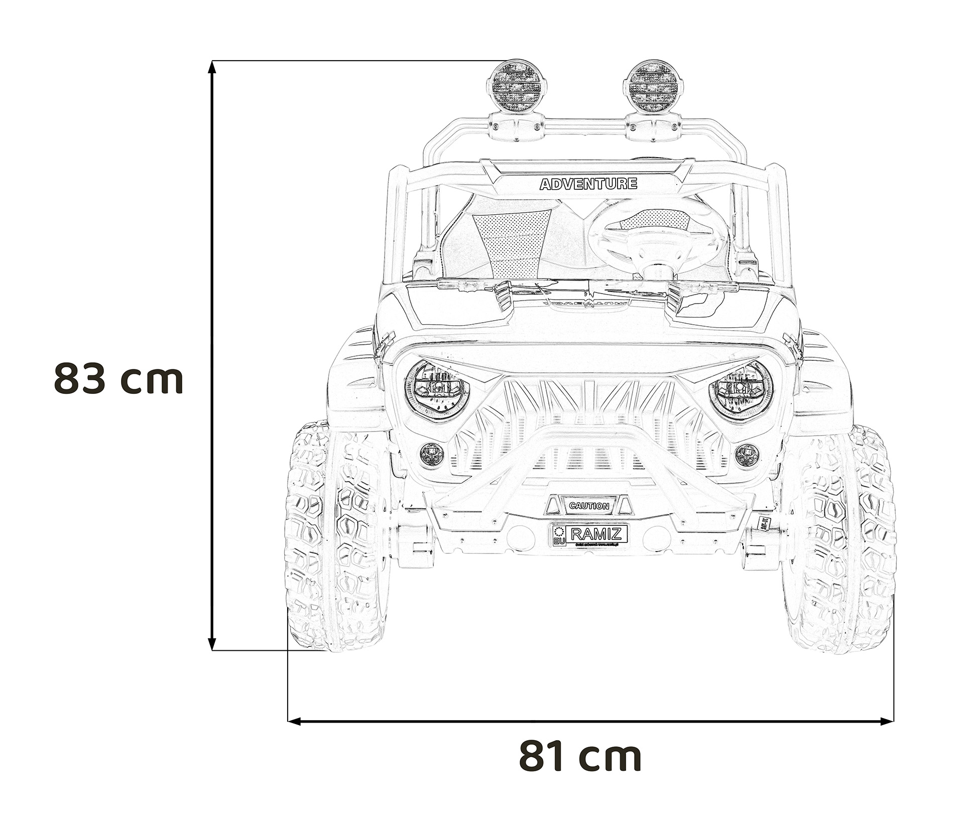 Masinuta electrica pentru copii SUV ALL TERRAIN 24V 800W 4x4 (3568) Rosu - Autokids.ro - poza 5