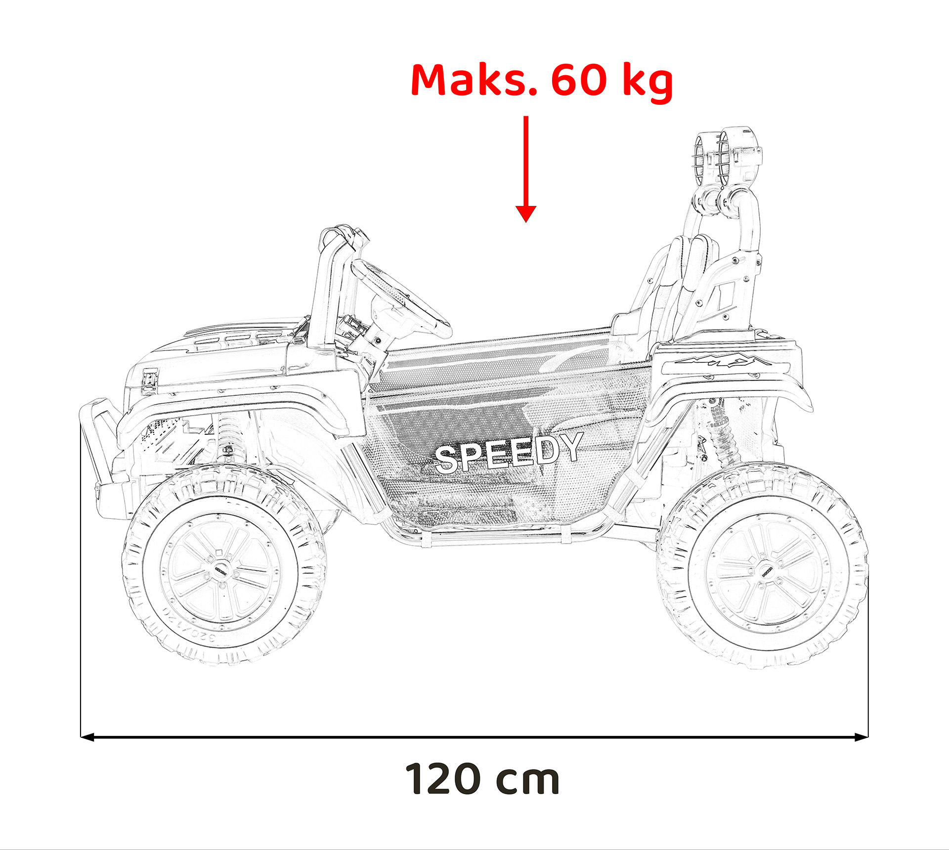 Masinuta electrica pentru copii SUV ALL TERRAIN 24V 800W 4x4 (3568) Roz - Autokids.ro - poza 3