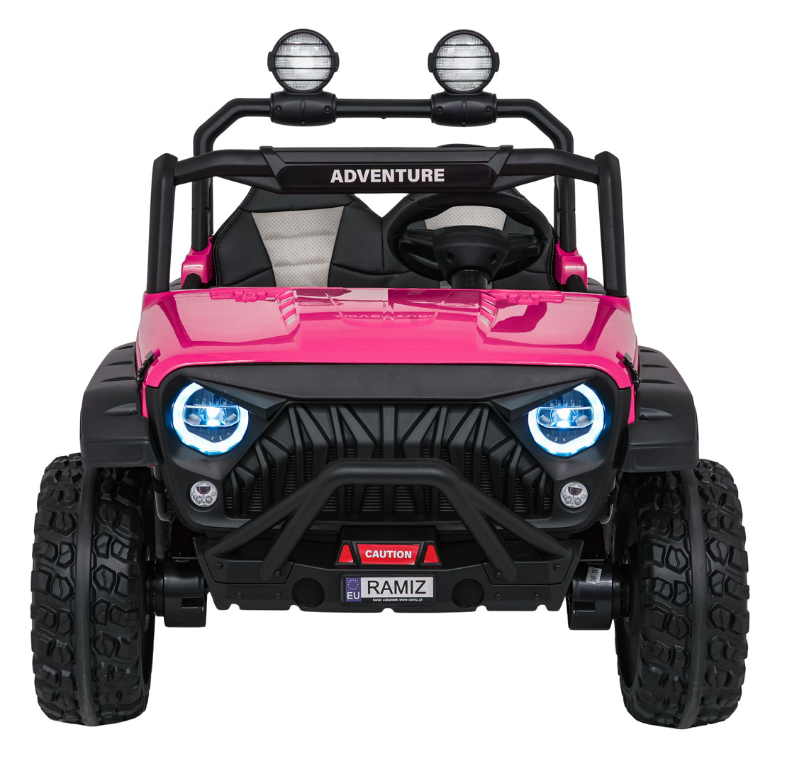 Masinuta electrica pentru copii SUV ALL TERRAIN 24V 800W 4x4 (3568) Roz - Autokids.ro - poza 4