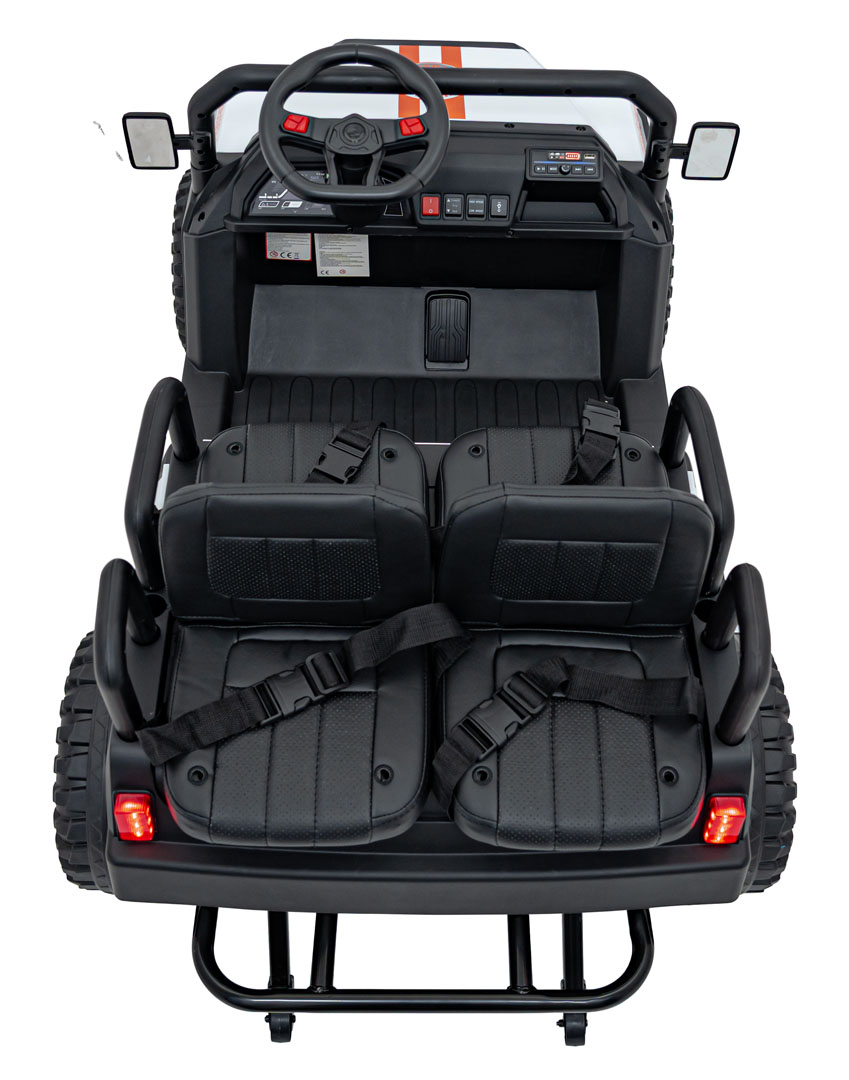 Masinuta electrica pentru copii UTV Champion 4 locuri 24V 400W (650) Alb - Autokids.ro - poza 2