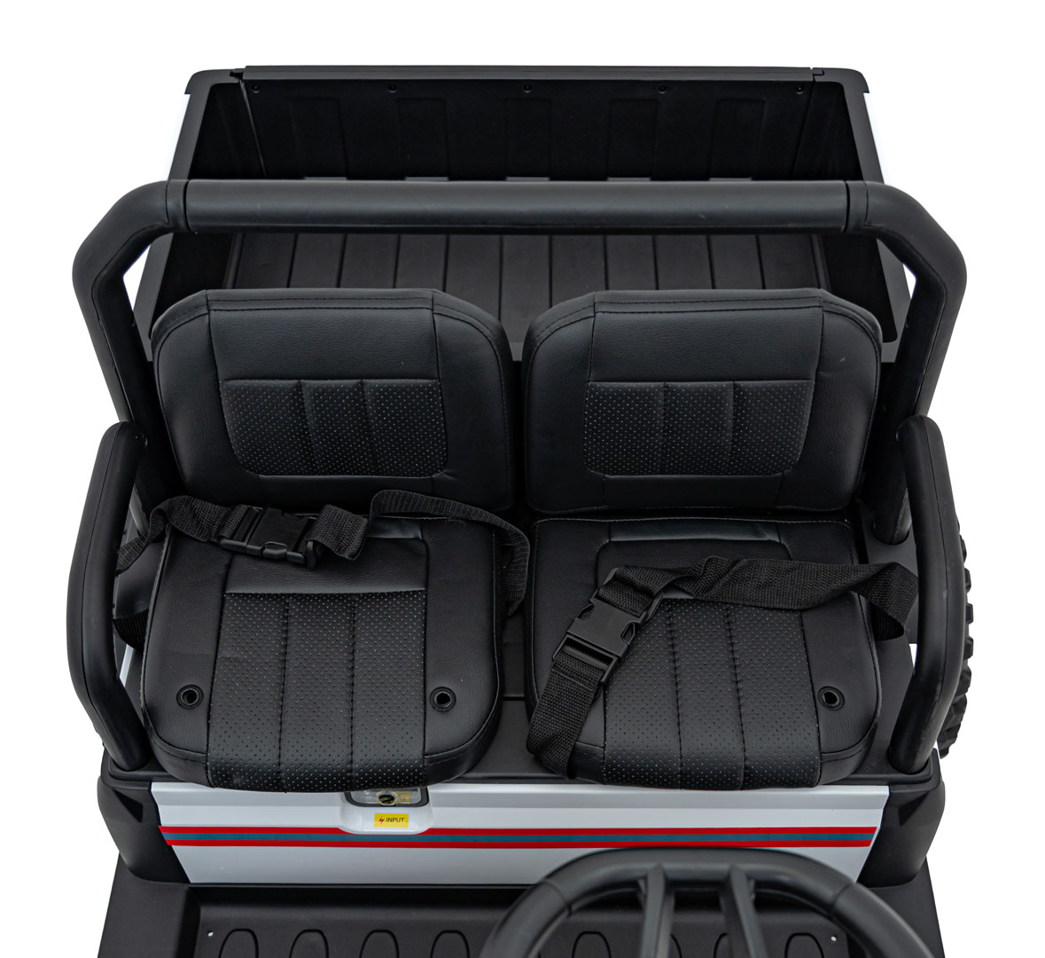 Masinuta electrica pentru copii UTV Champion cu 2 locuri si basculanta 24V 400W (650D) Alb - Autokids.ro - poza 4