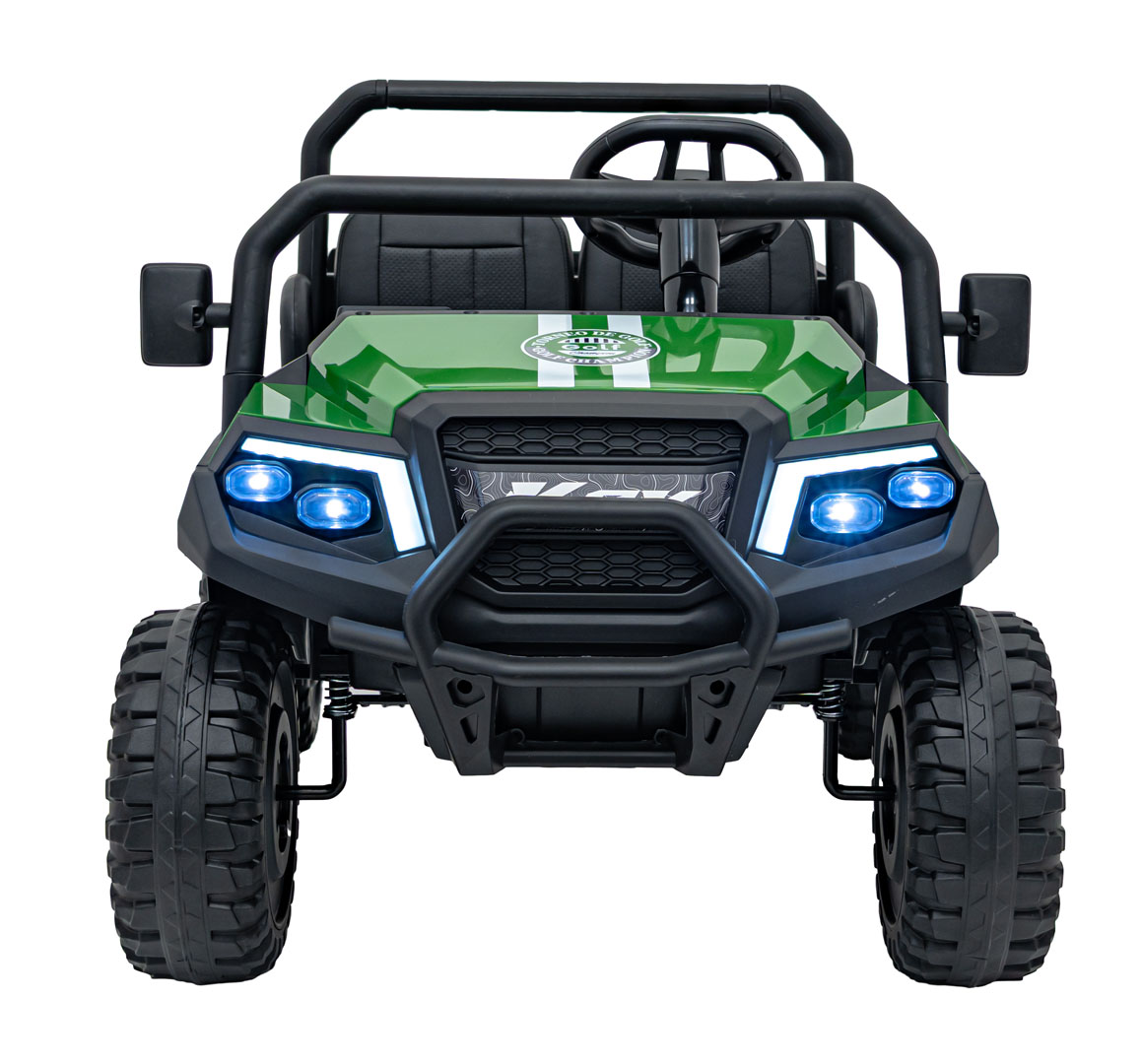 Masinuta electrica pentru copii UTV Champion cu 2 locuri si basculanta 24V 400W (650D) Verde - Autokids.ro - poza 4