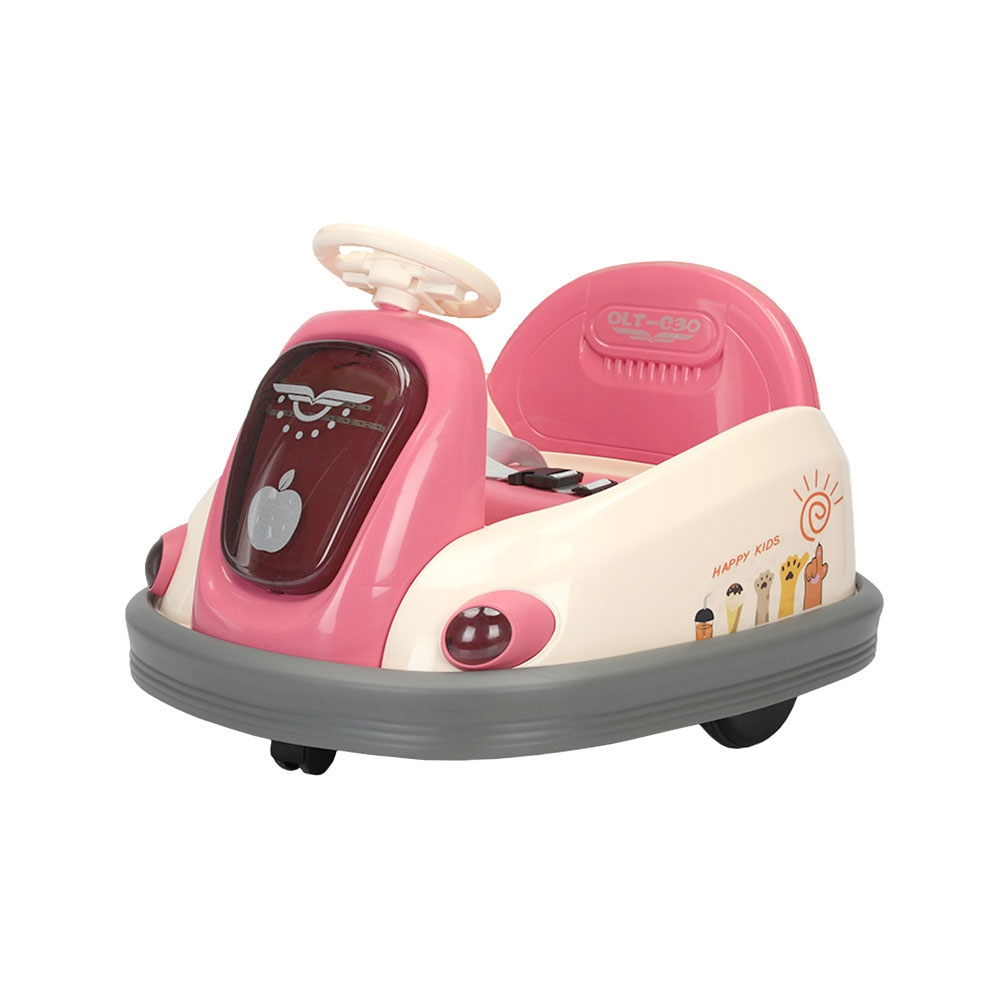 Masinuta electrica tip ,, Bumper Car - Model roz cu rotire 360