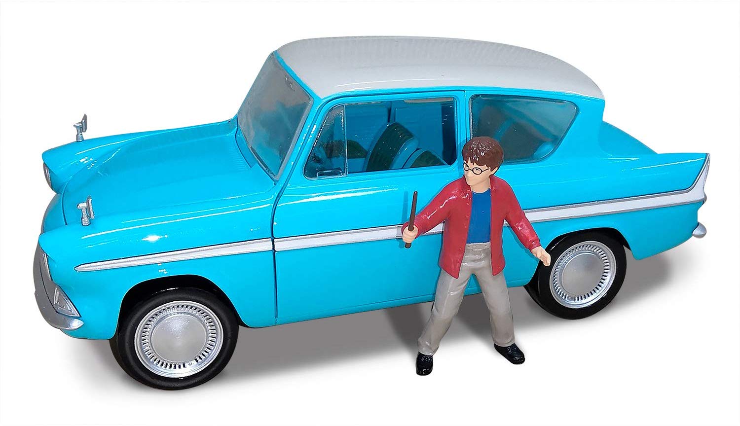 Masinuta Ford Anglia 1:24 si figurina Harry Potter Jada Toys - poza 1