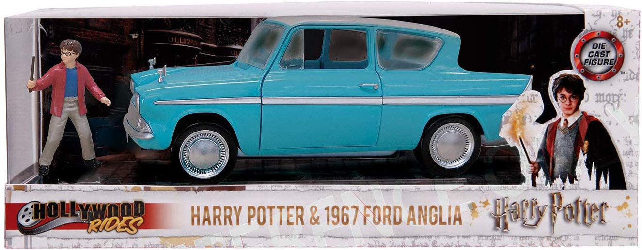Masinuta Ford Anglia 1:24 si figurina Harry Potter Jada Toys - poza 2