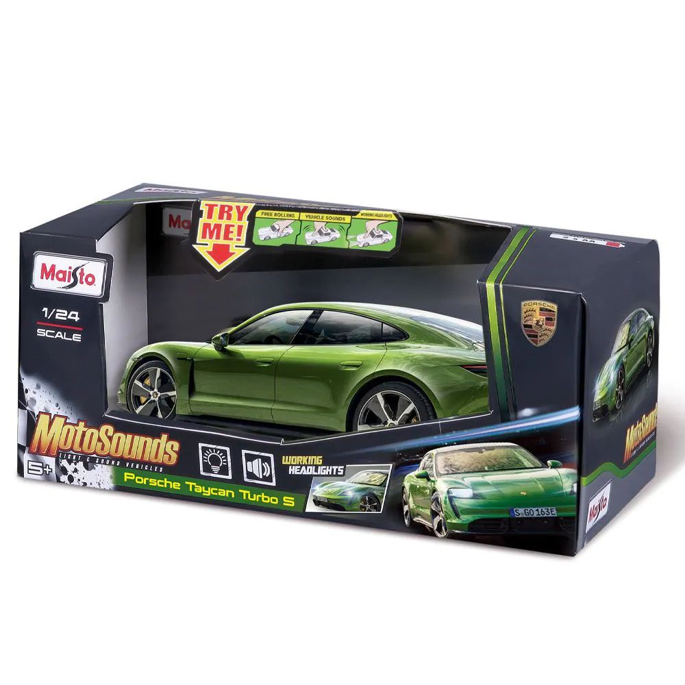 Masinuta Maisto Motosounds Porsche Taycan Turbo S 1:24 - poza 2