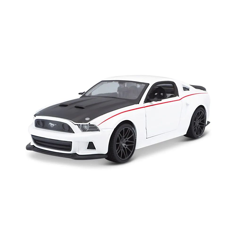 Masinuta Maisto Special Edition 2014 Ford Mustang Street Racer 1:24 Alb - poza 1