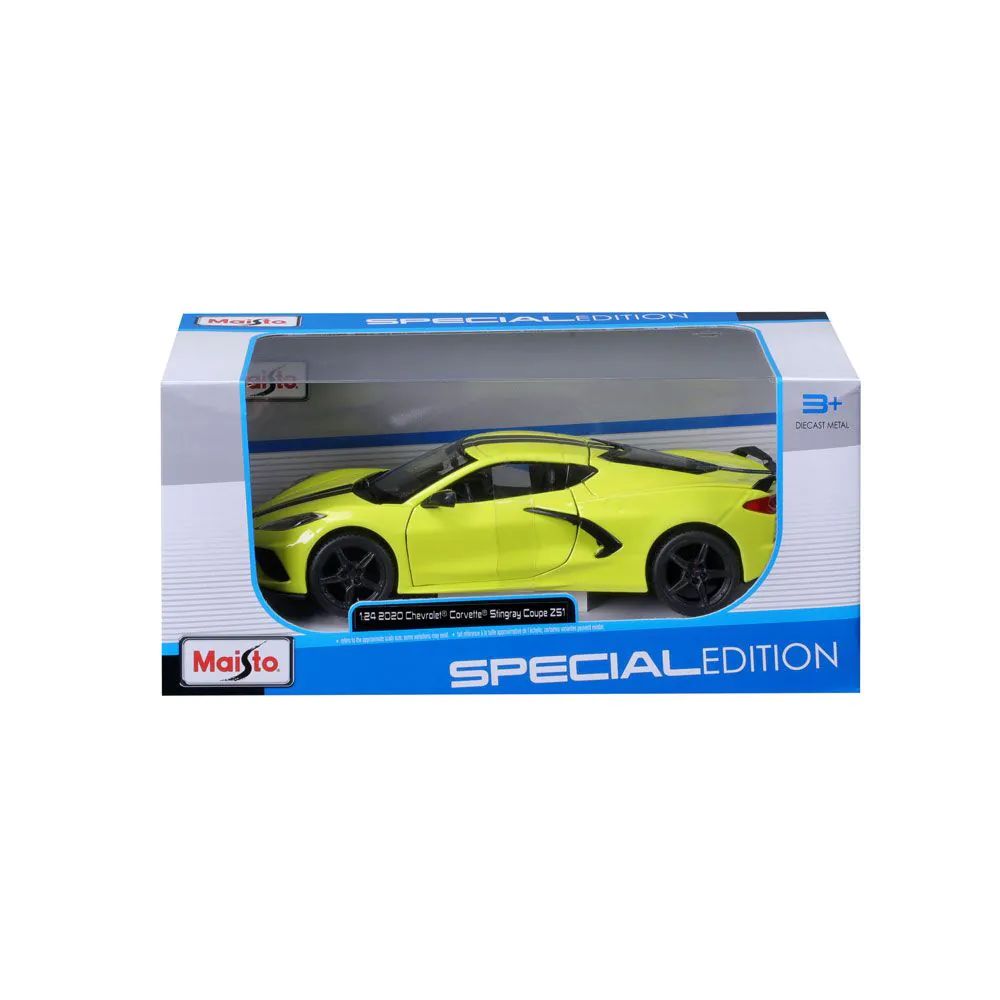Masinuta Maisto Special Edition 2020 Chevrolet Corvette Stingray Z51 1:24 Galben - poza 2
