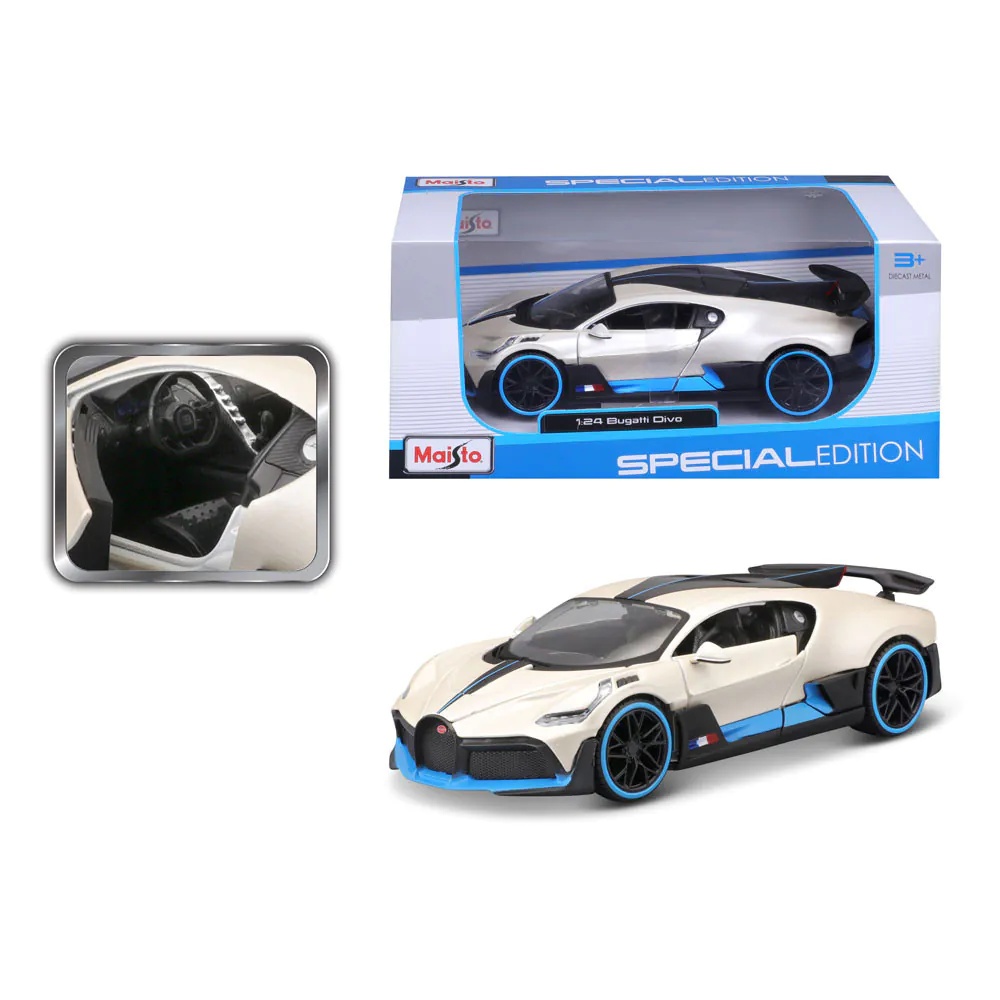 Masinuta Maisto Special Edition Bugatti Divo 1:24 Alb - poza 2