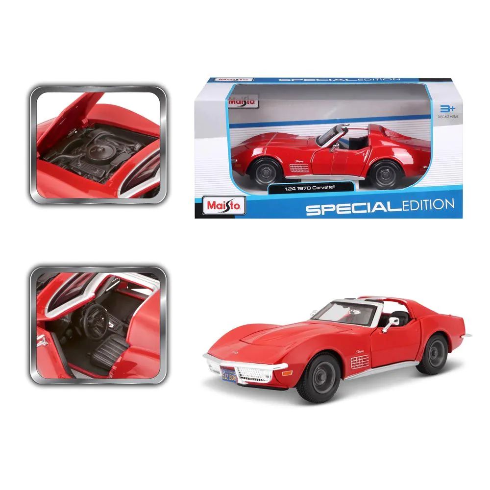 Masinuta Maisto Special Edition Chevrolet Corvette 1970 1:24 - poza 3