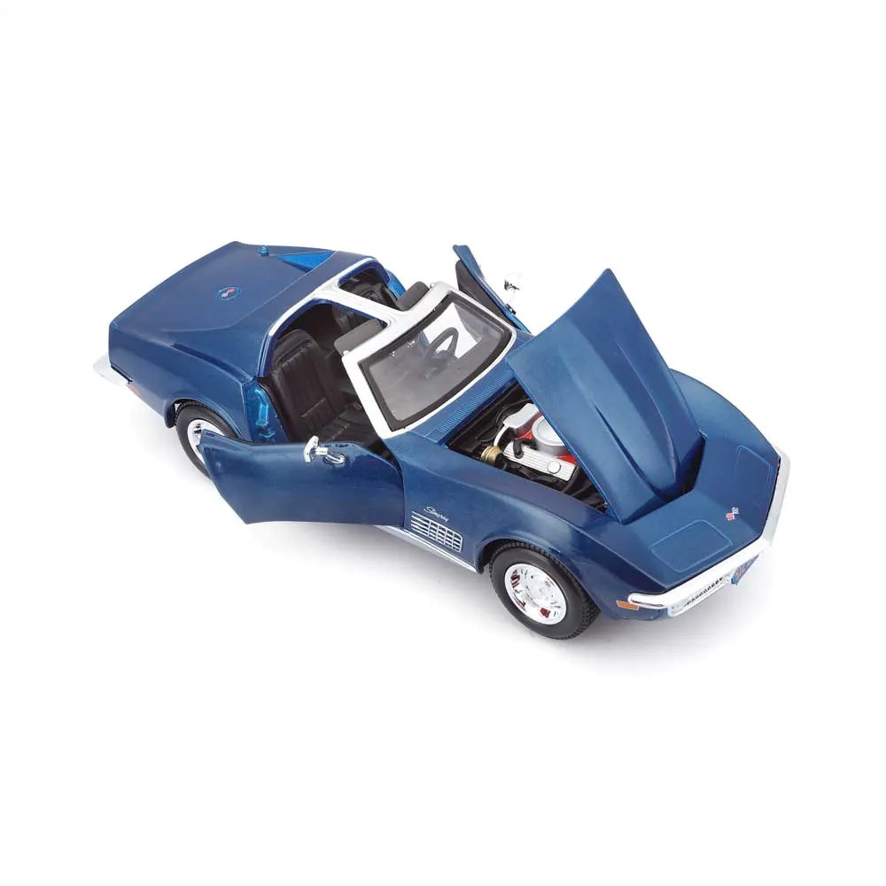 Masinuta Maisto Special Edition Chevrolet Corvette 1970 1:24 Blue - poza 3