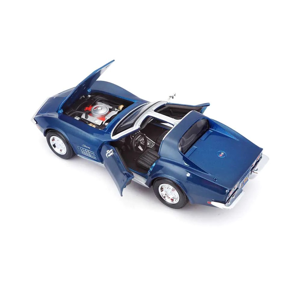Masinuta Maisto Special Edition Chevrolet Corvette 1970 1:24 Blue - poza 4