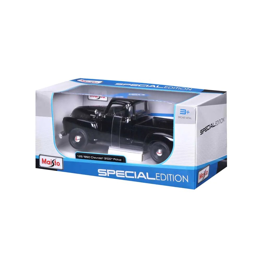 Masinuta Maisto Special Edition Chevrolet Pickup 3100 1950 1:24 Negru - poza 4