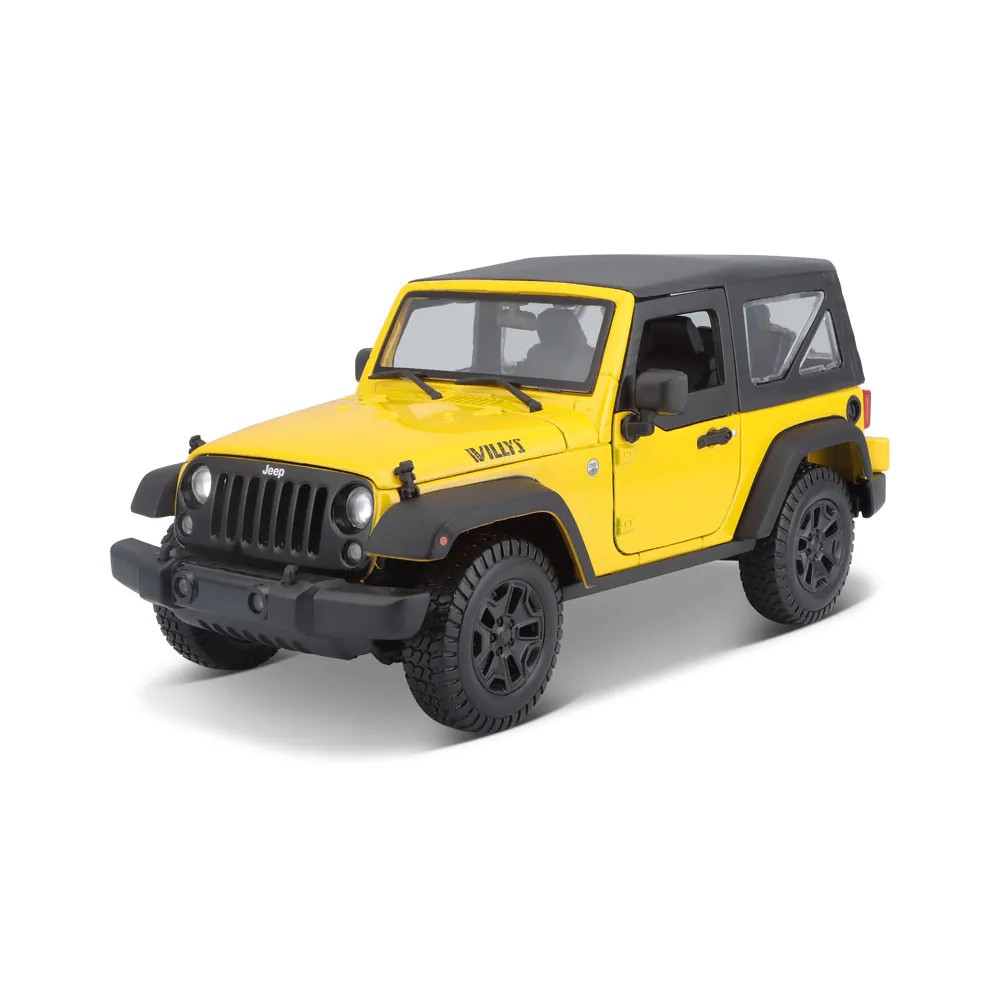 Masinuta Maisto Special Edition Jeep Wrangler scara 1:18 Galben - poza 1