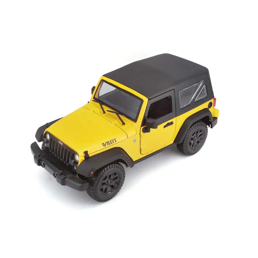 Masinuta Maisto Special Edition Jeep Wrangler scara 1:18 Galben - poza 2