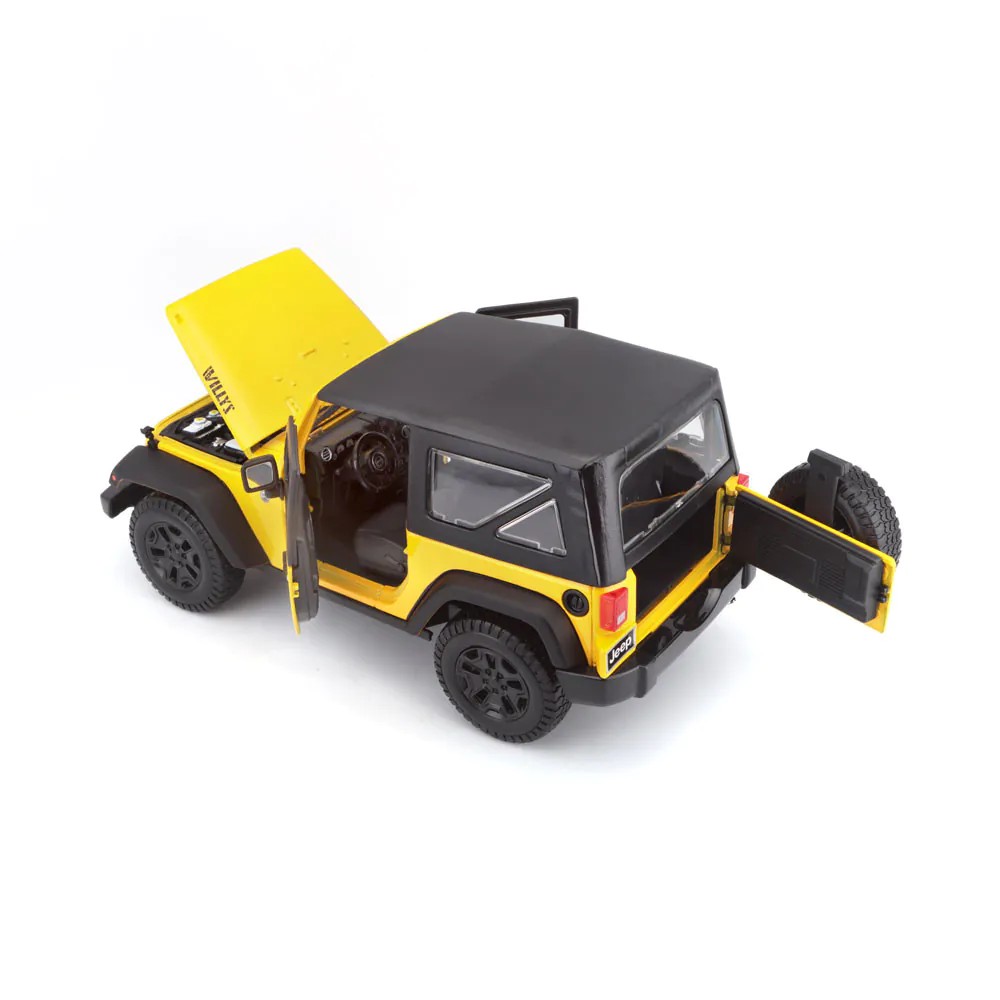 Masinuta Maisto Special Edition Jeep Wrangler scara 1:18 Galben - poza 4