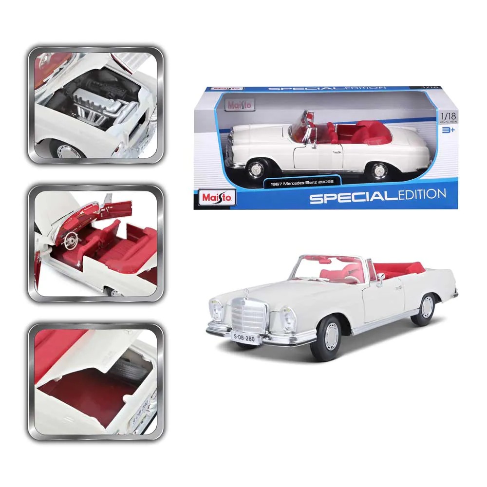 Masinuta Maisto Special Edition Mercedes-Benz 280SE Cabrio 1967 1:18 - poza 3