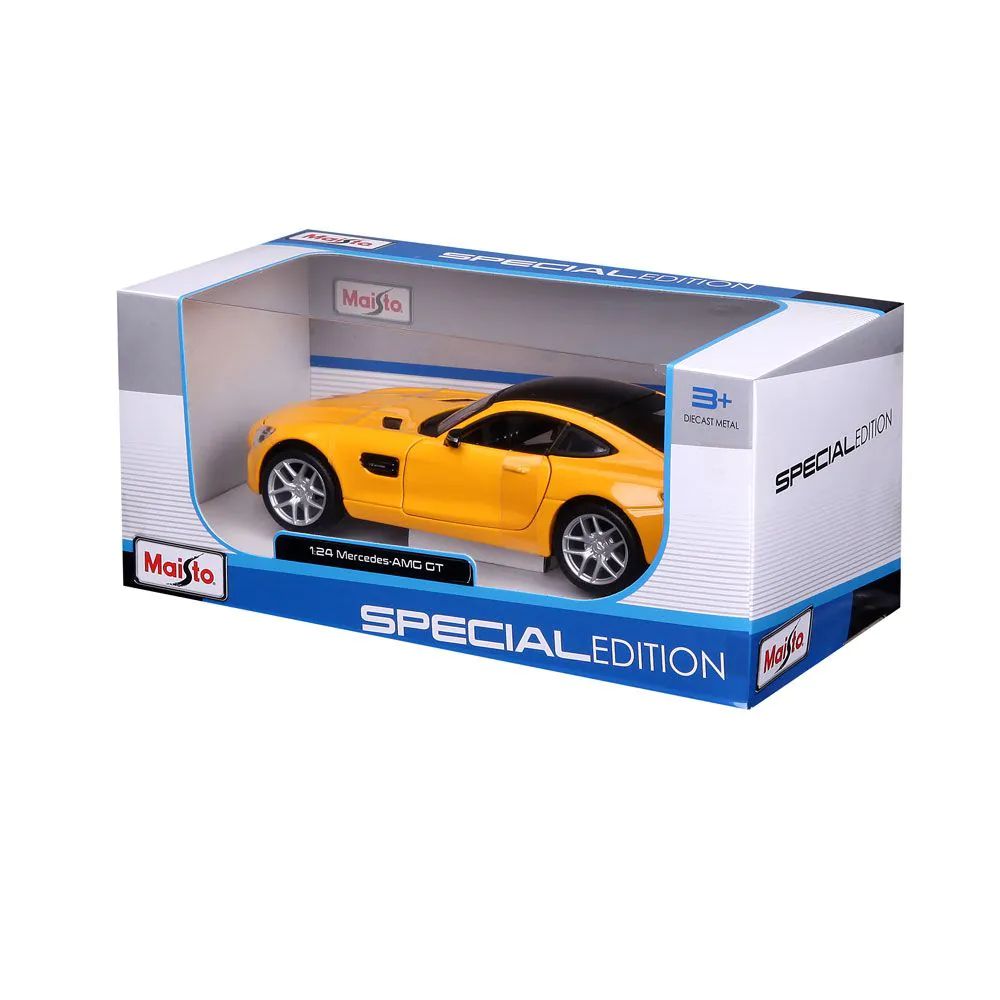 Masinuta Maisto Special Edition Mercedes Benz AMG GT Galben 1:24 - poza 3