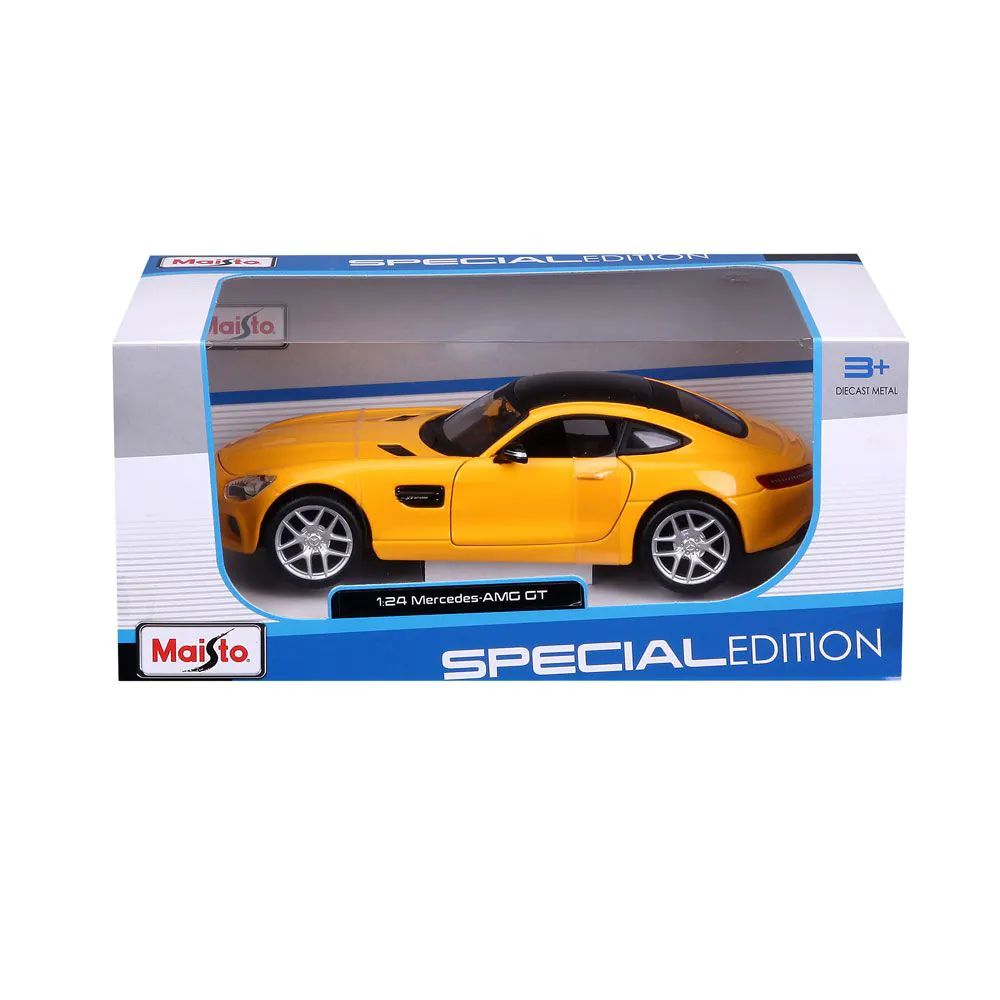 Masinuta Maisto Special Edition Mercedes Benz AMG GT Galben 1:24 - poza 4