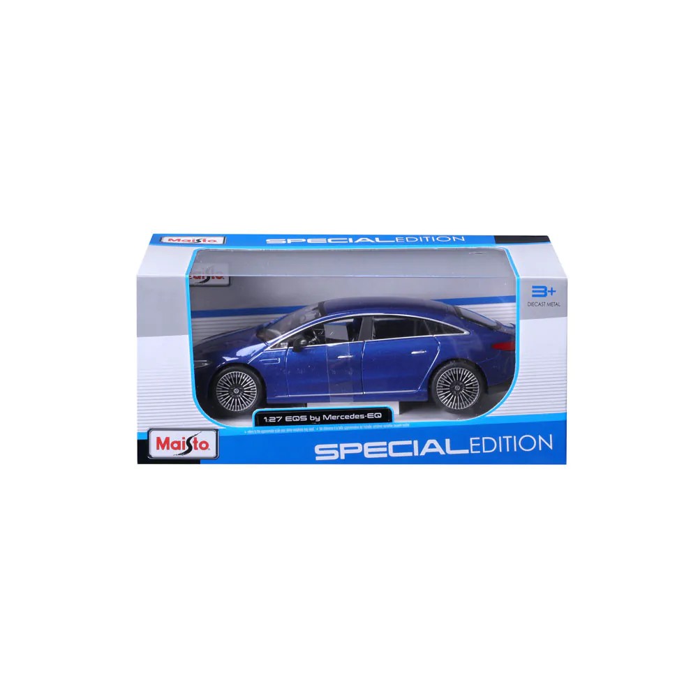 Masinuta Maisto Special Edition Mercedes-Benz EQS 2022 1:24 Albastru - poza 3
