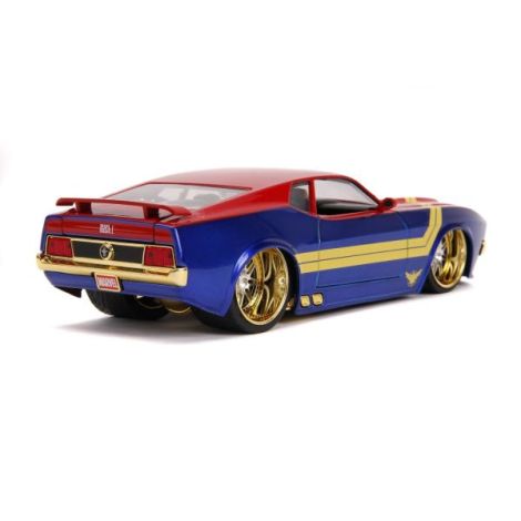 Masinuta Metalica Captain Marvel 1973 Ford Mustang Mach 1 Scara 1 La 24 - poza 3